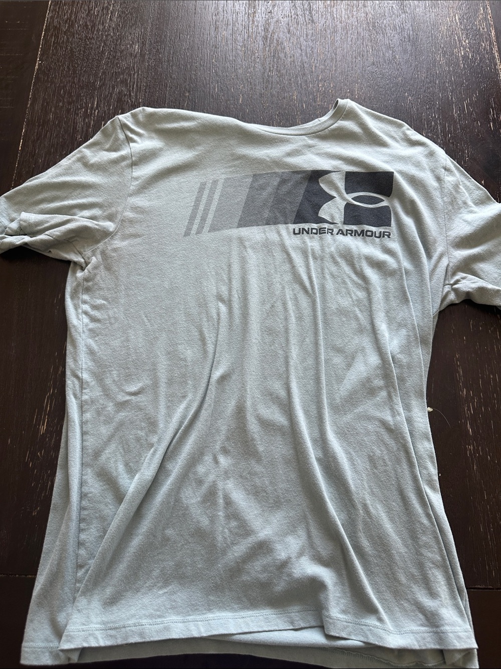 Under Armour Light Gray Performance Logo Short Sleeve Tee